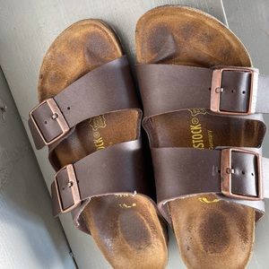 Brown Birkenstock sandal